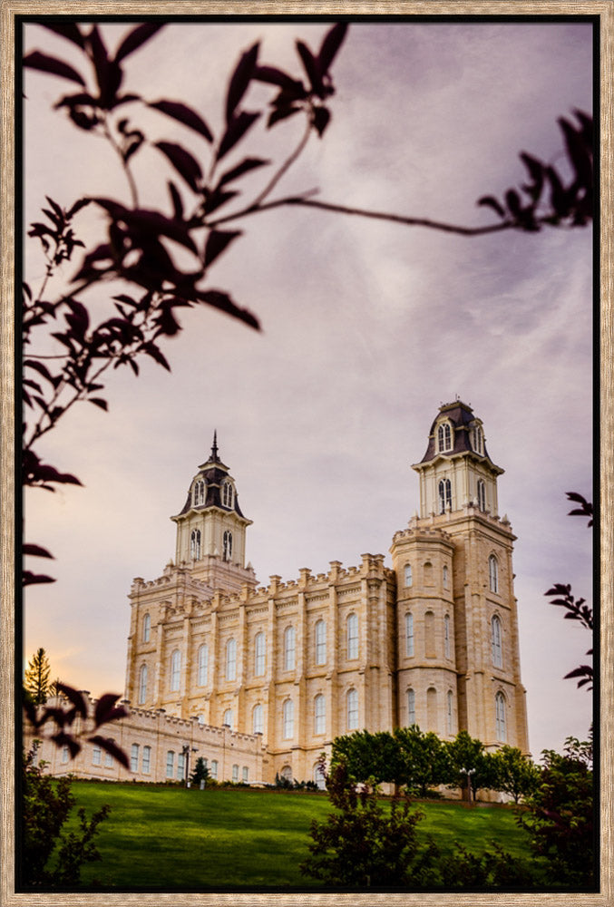 Manti Temple - Framed by Leaves