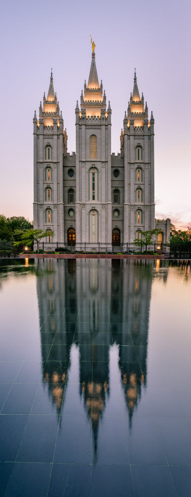 Salt Lake Temple - Tall Reflection