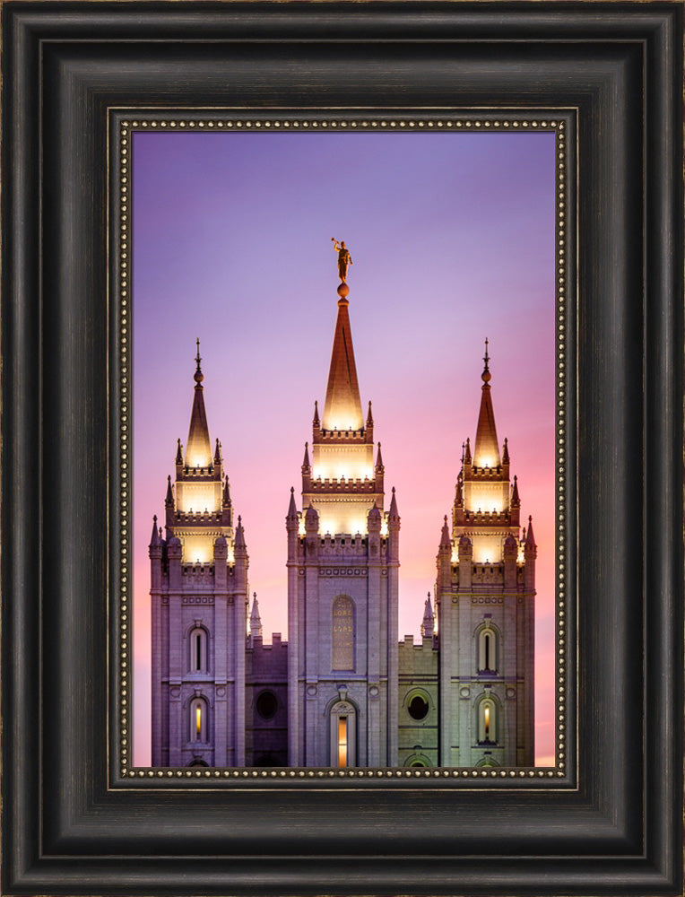 Salt Lake Temple - Pink Spires