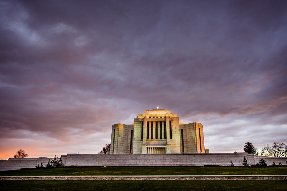 Cardston Temple - Purple Storm