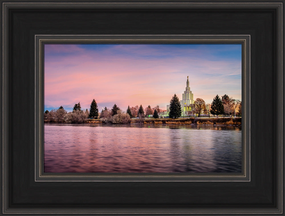 Idaho Falls Temple - River at Sunrise