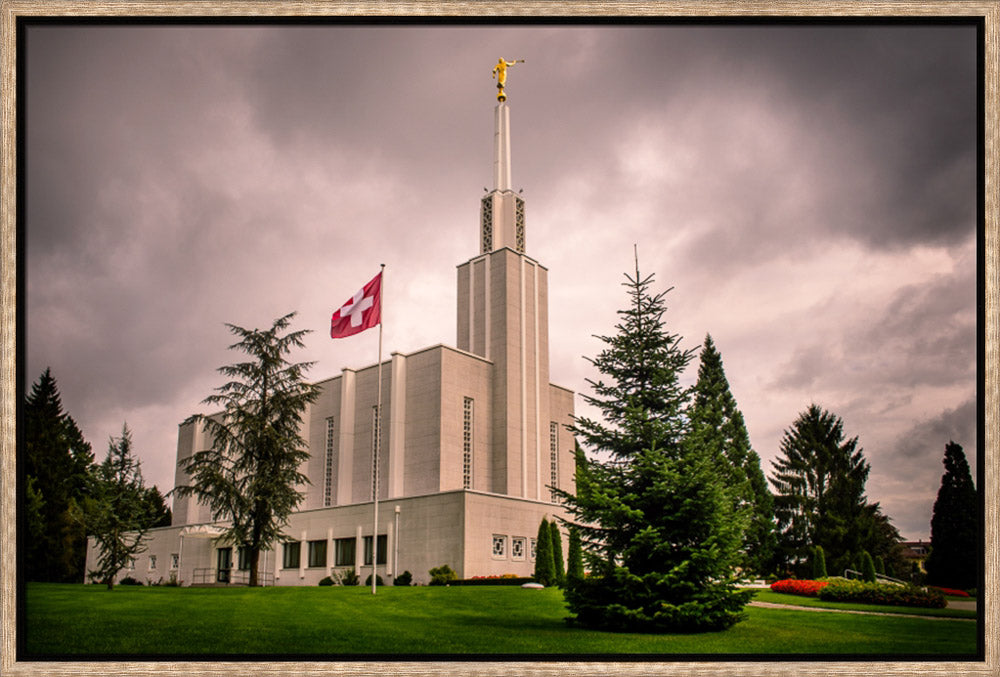 Bern Switzerland Temple - Stormy Flag