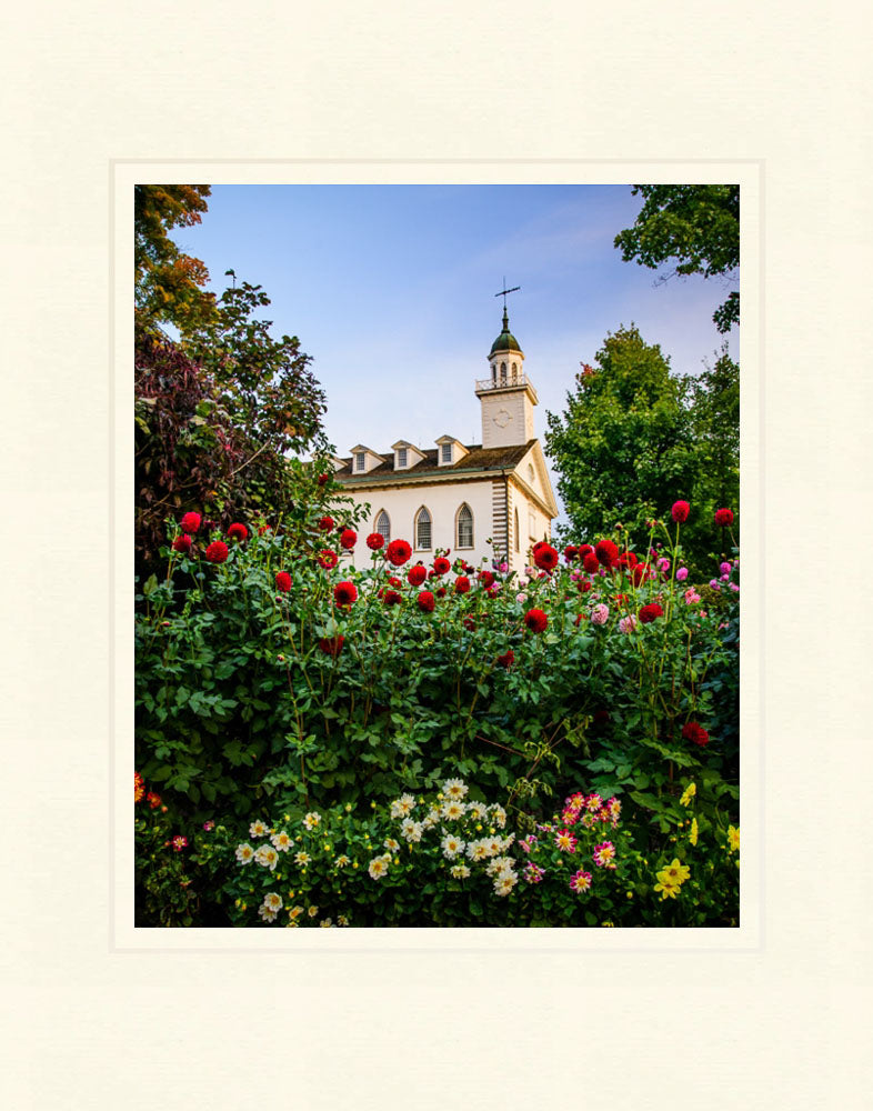 Kirtland Temple- Flowers