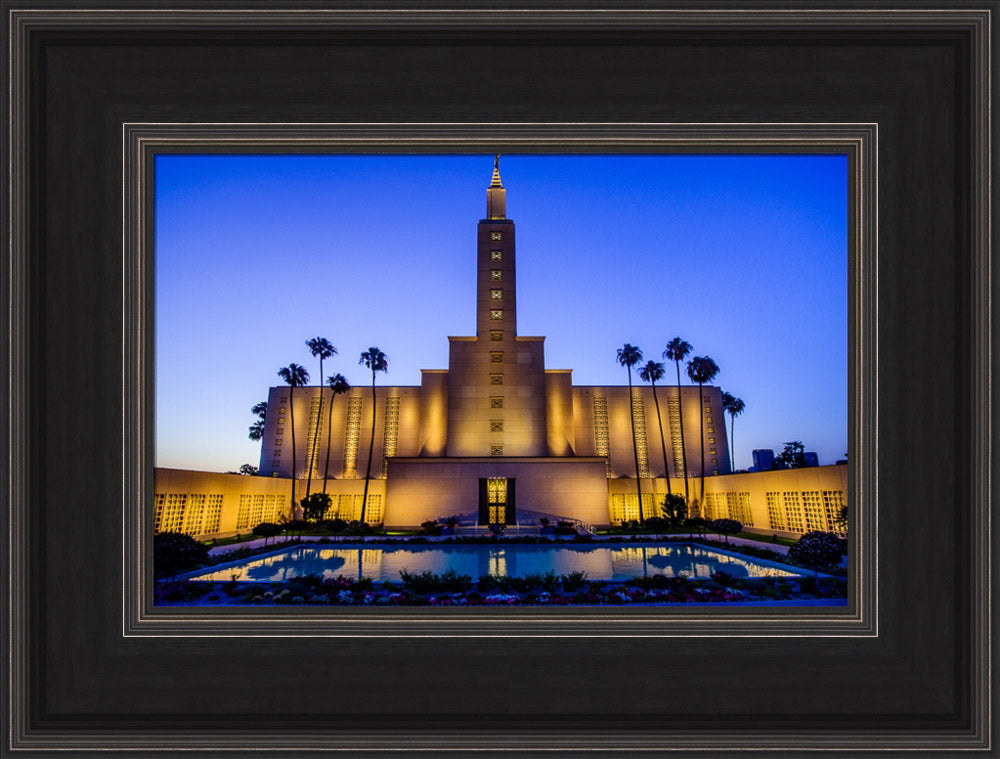 Los Angeles Temple - Evening Reflection