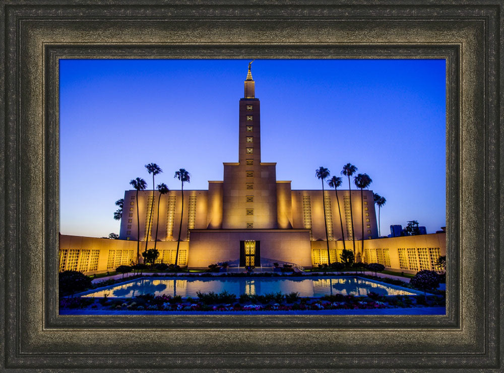 Los Angeles Temple - Evening Reflection