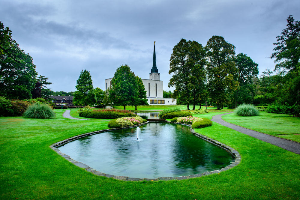 London Temple - Pond and Trail