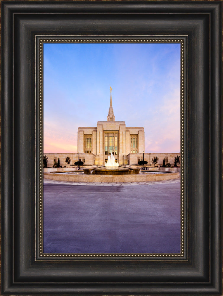 Ogden Temple - Fountain Glow