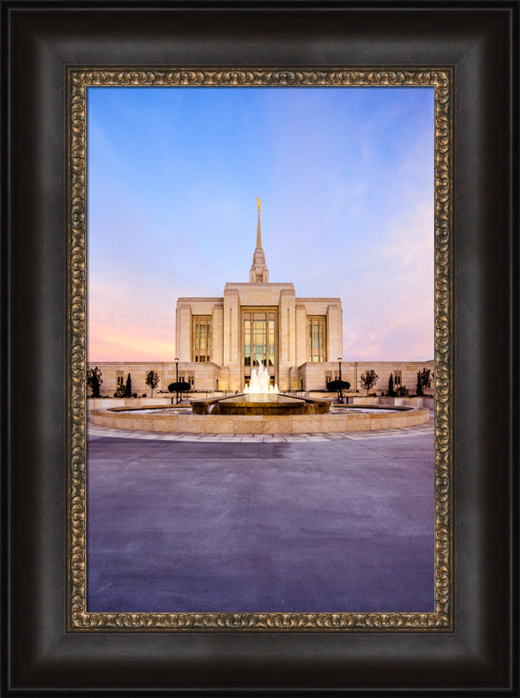 Ogden Temple - Fountain Glow