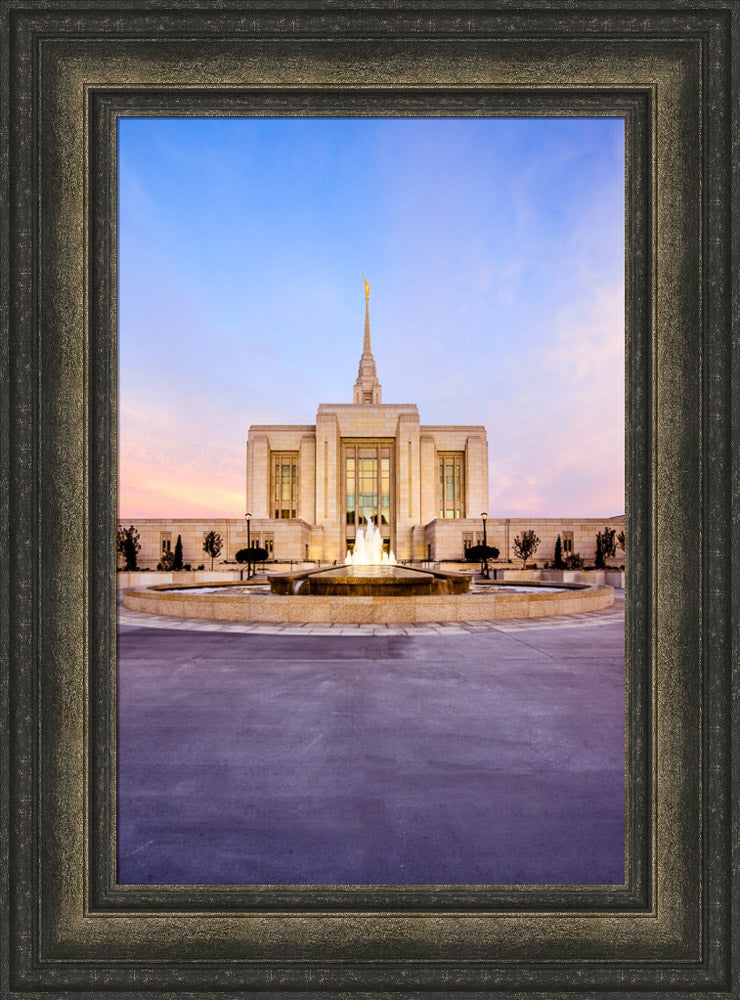 Ogden Temple - Fountain Glow