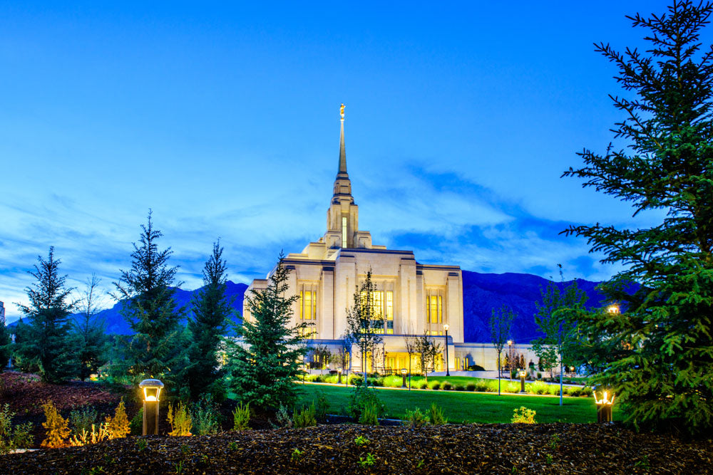 Ogden Temple - Twilight Through the Trees