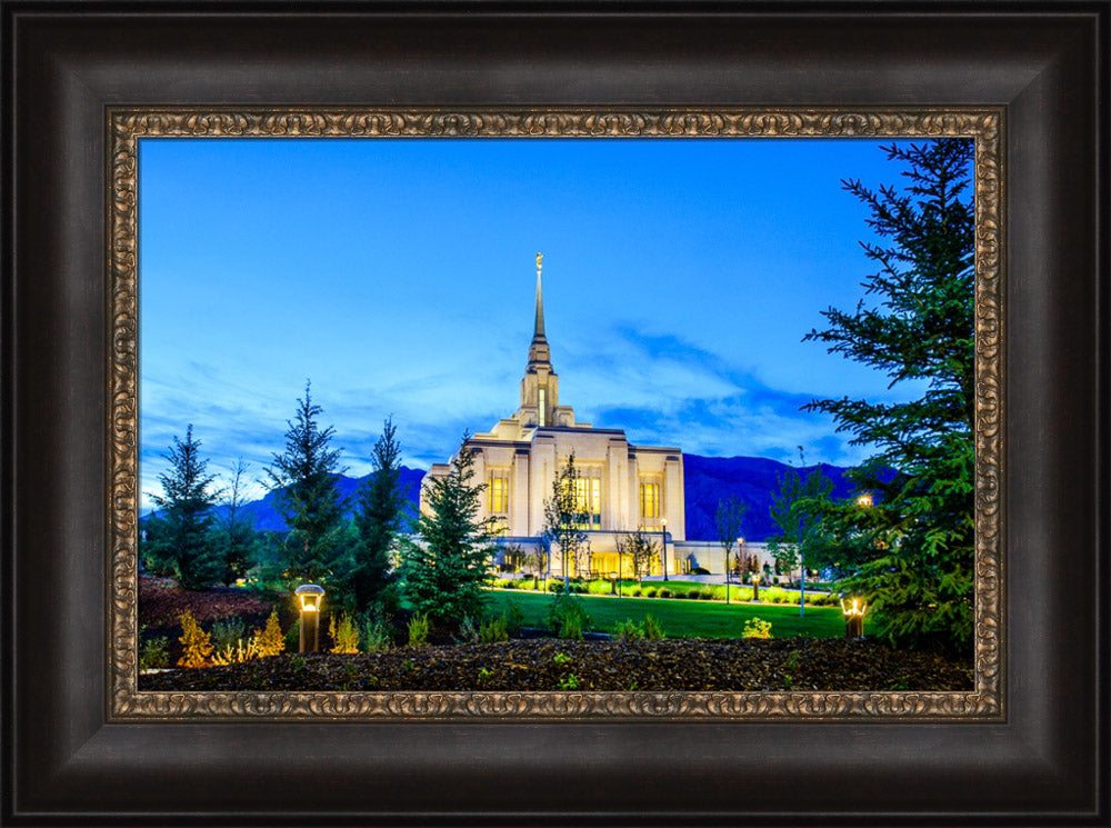 Ogden Temple - Twilight Through the Trees