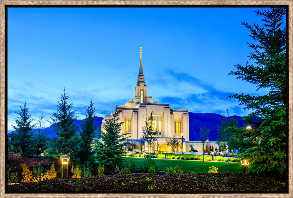 Ogden Temple - Twilight Through the Trees