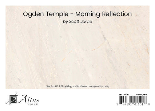 Ogden Temple - Morning Reflection 5x7 print