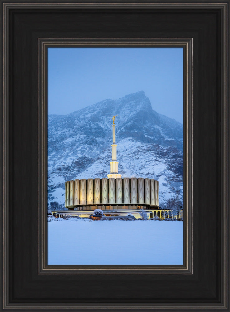 Provo Temple - Snowy Mountain
