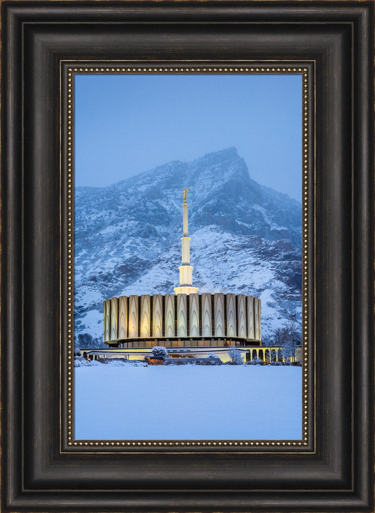 Provo Temple - Snowy Mountain