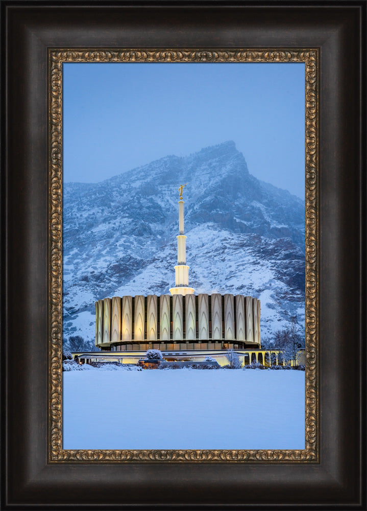 Provo Temple - Snowy Mountain