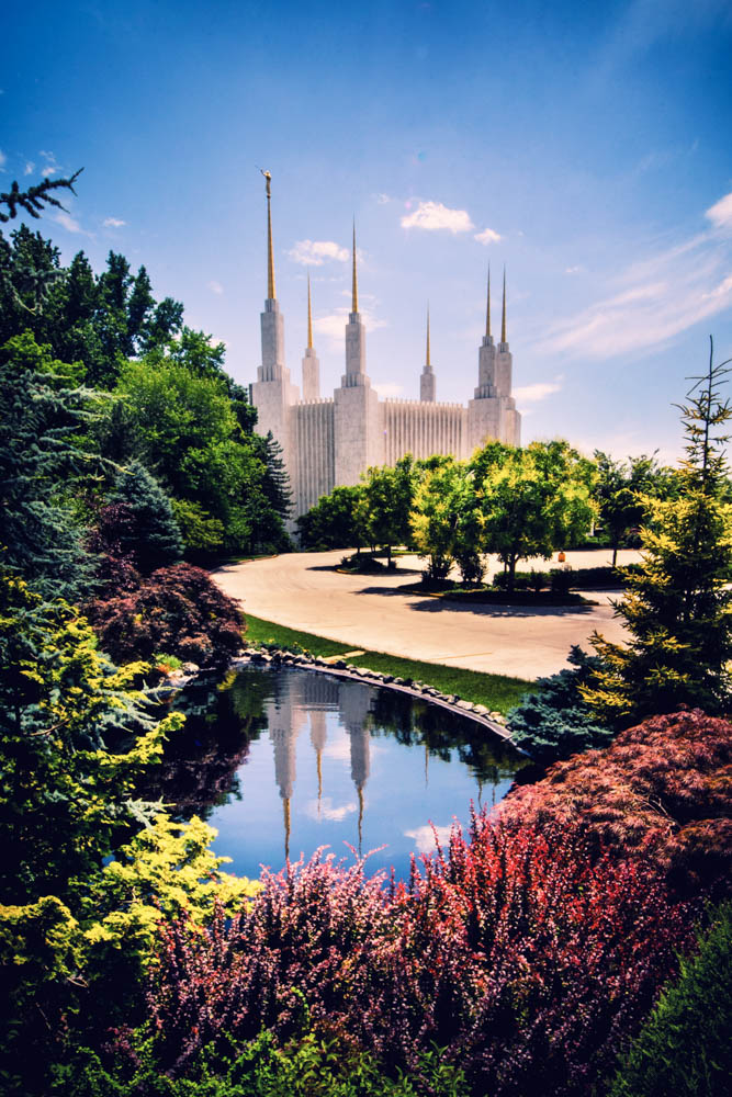Washington DC Temple - Daytime Reflection