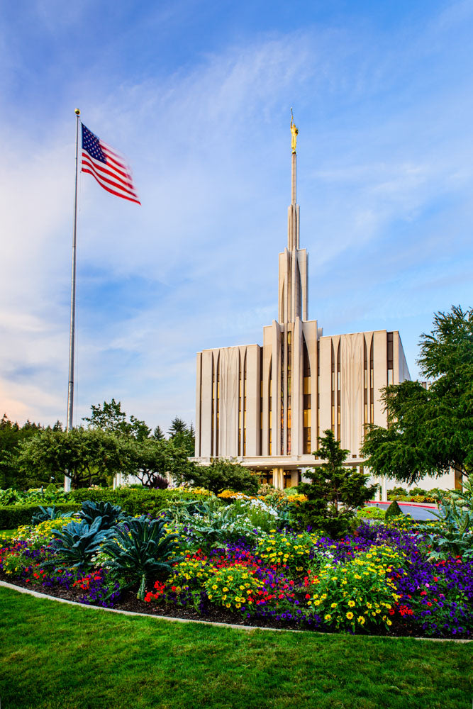 Seattle Temple - Flag