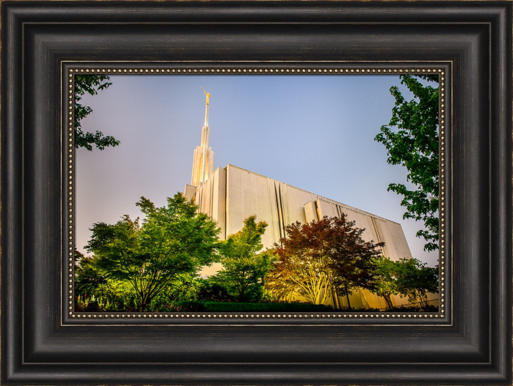 Seattle Temple - Sunset from the Side