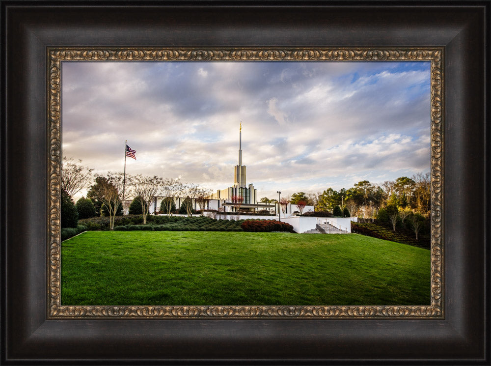 Atlanta Temple - Lawn View by Scott Jarvie