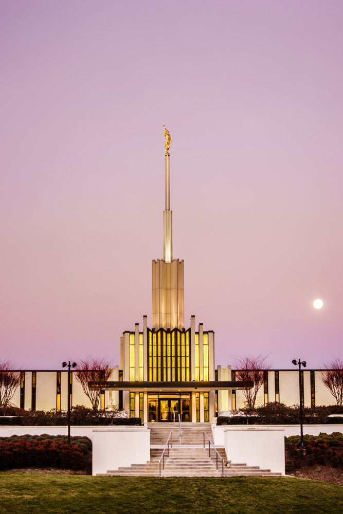 Atlanta Temple - Pink Morning
