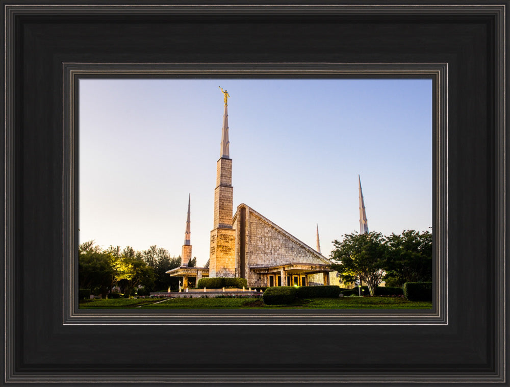 Dallas Temple - Lights at Dusk