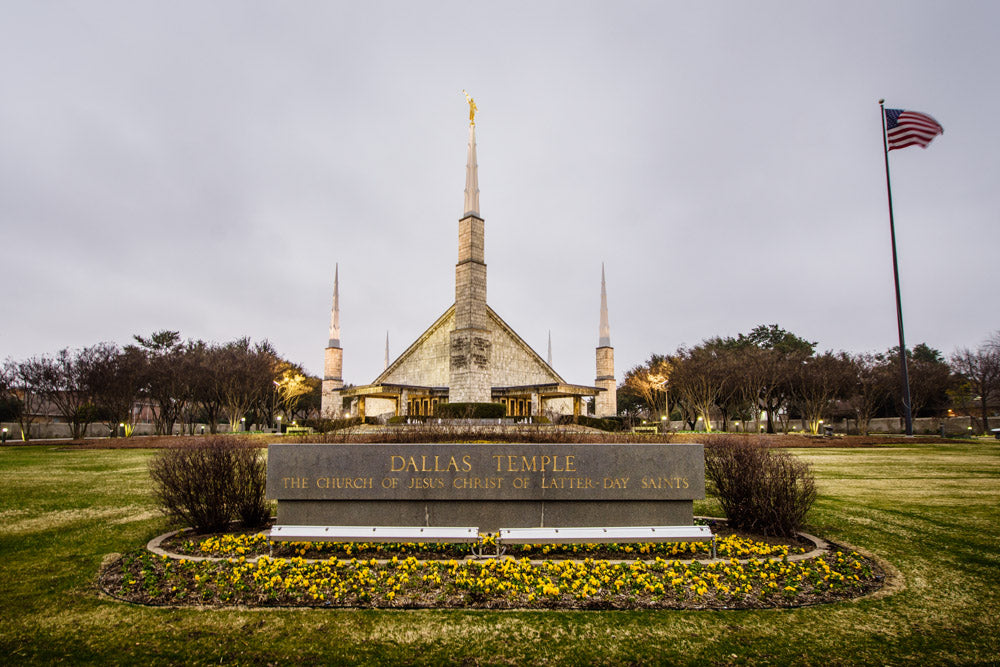 Dallas Temple - Sign