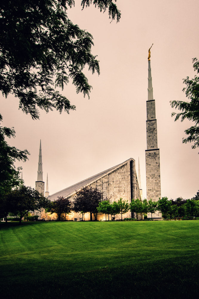 Chicago Temple - Cloudy Skies