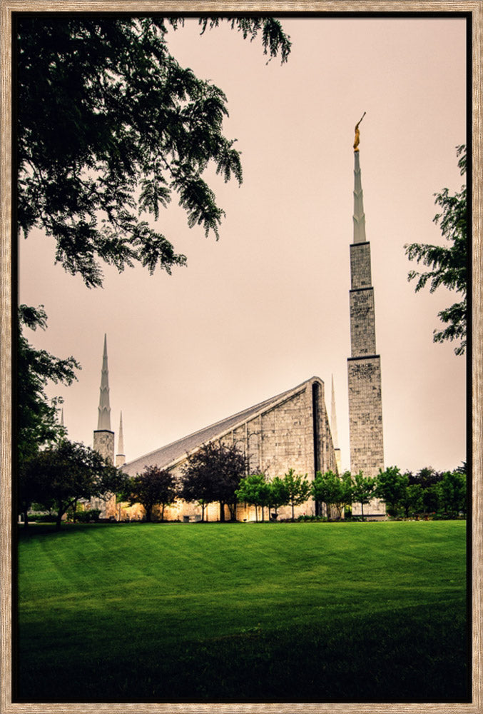Chicago Temple - Cloudy Skies