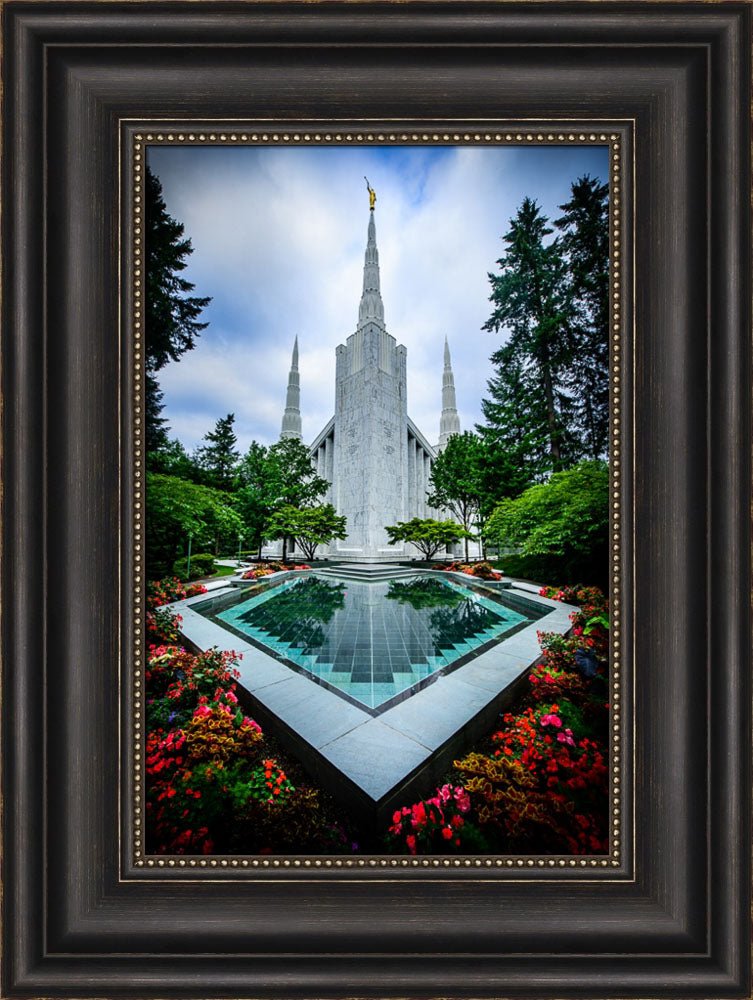 Portland Temple - Garden Reflection Pool