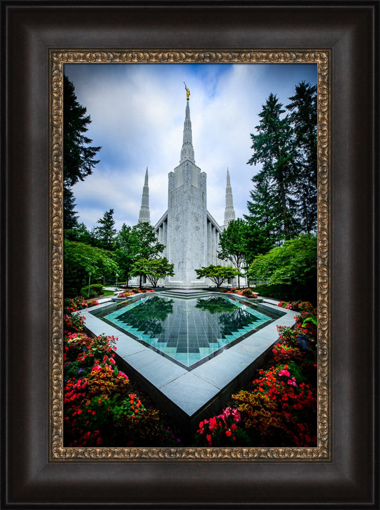 Portland Temple - Garden Reflection Pool