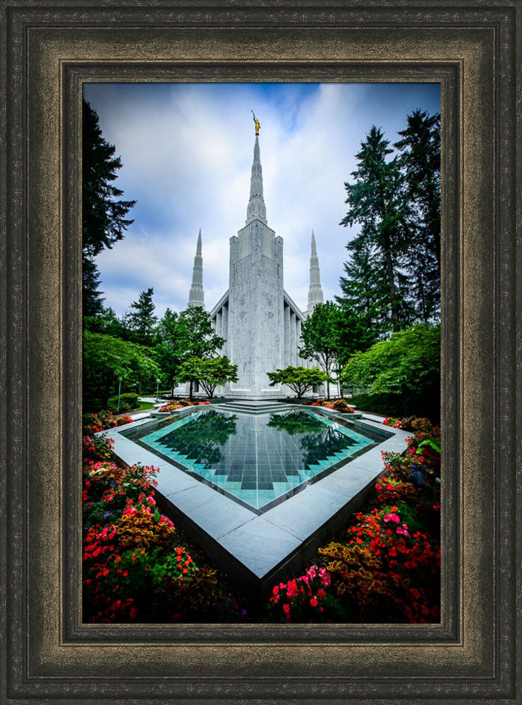Portland Temple - Garden Reflection Pool