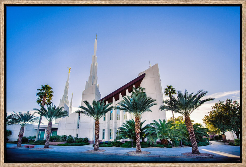Las Vegas Temple - Blue Skies from the Front