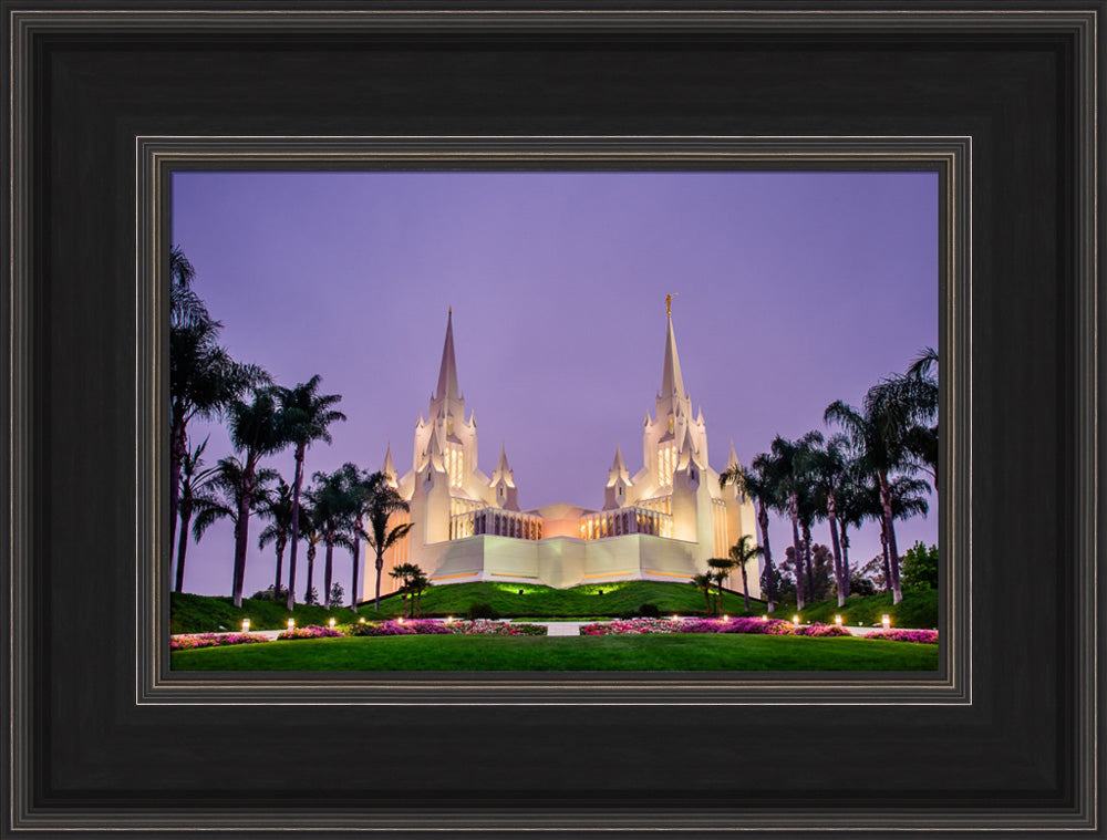 San Diego Temple - Morning in Purple