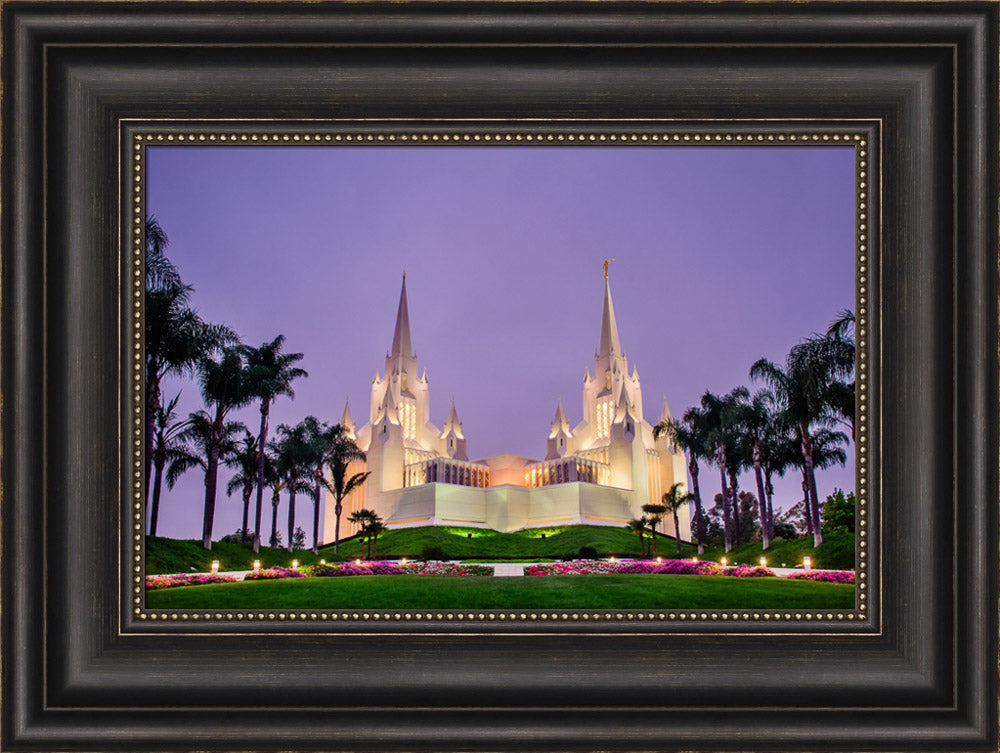 San Diego Temple - Morning in Purple