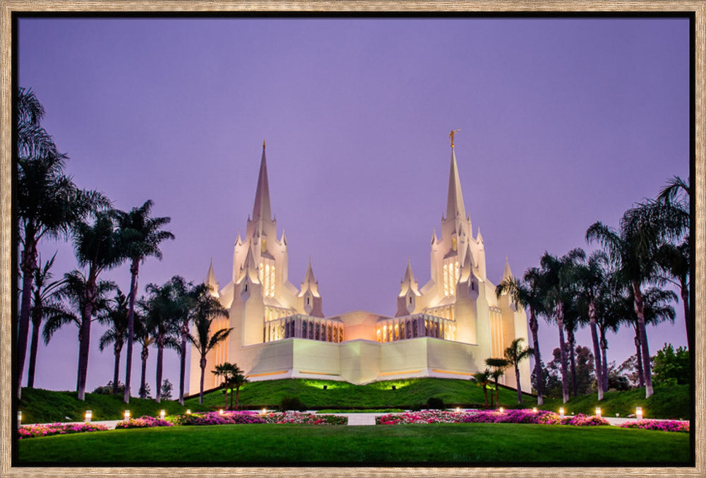 San Diego Temple - Morning in Purple