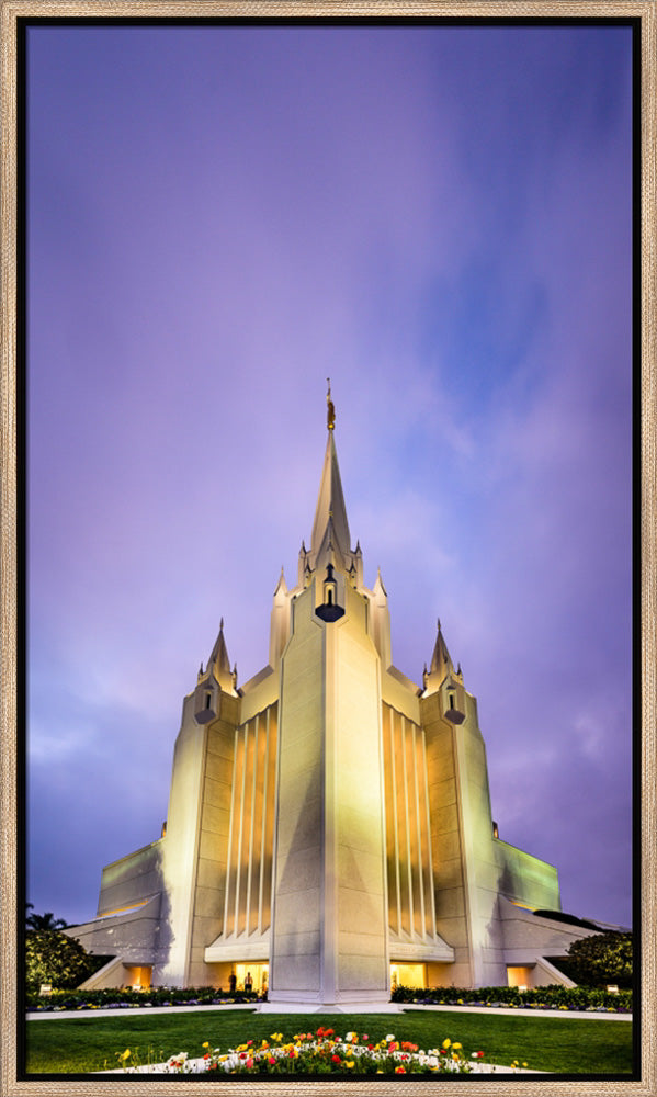 San Diego Temple - Twilight Vertical
