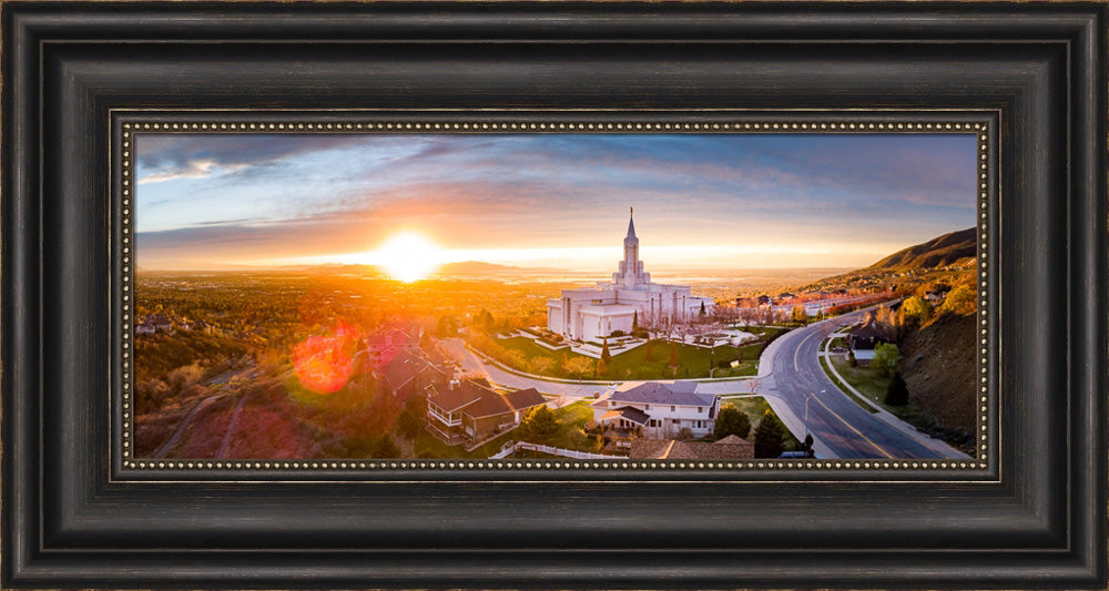Bountiful Temple - Sunset Panorama