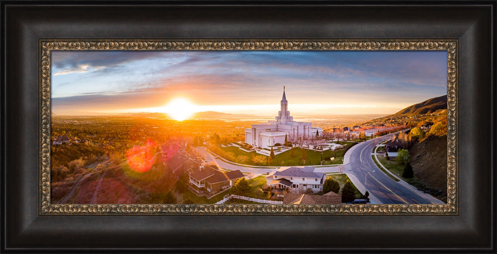 Bountiful Temple - Sunset Panorama