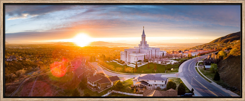 Bountiful Temple - Sunset Panorama