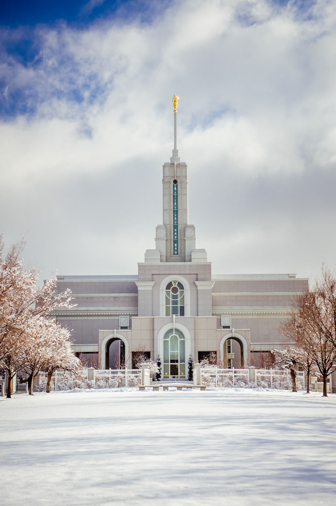 Mt Timpanogos Temple - Snowy White