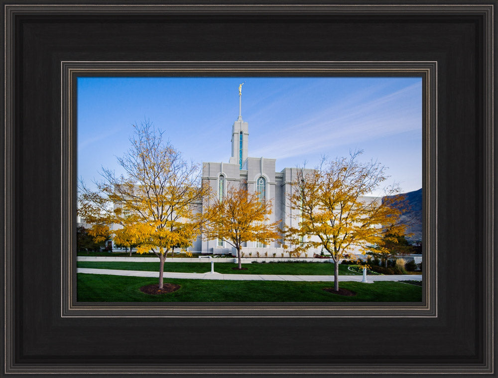 Mt Timpanogos Temple - Fall Trees