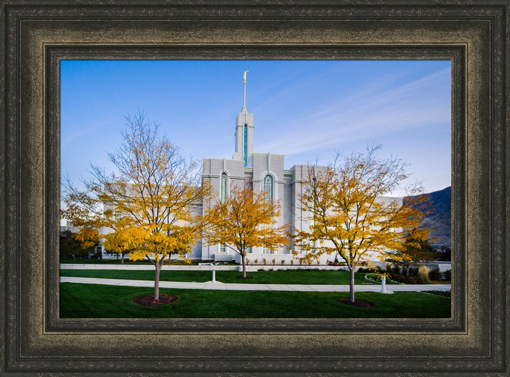 Mt Timpanogos Temple - Fall Trees