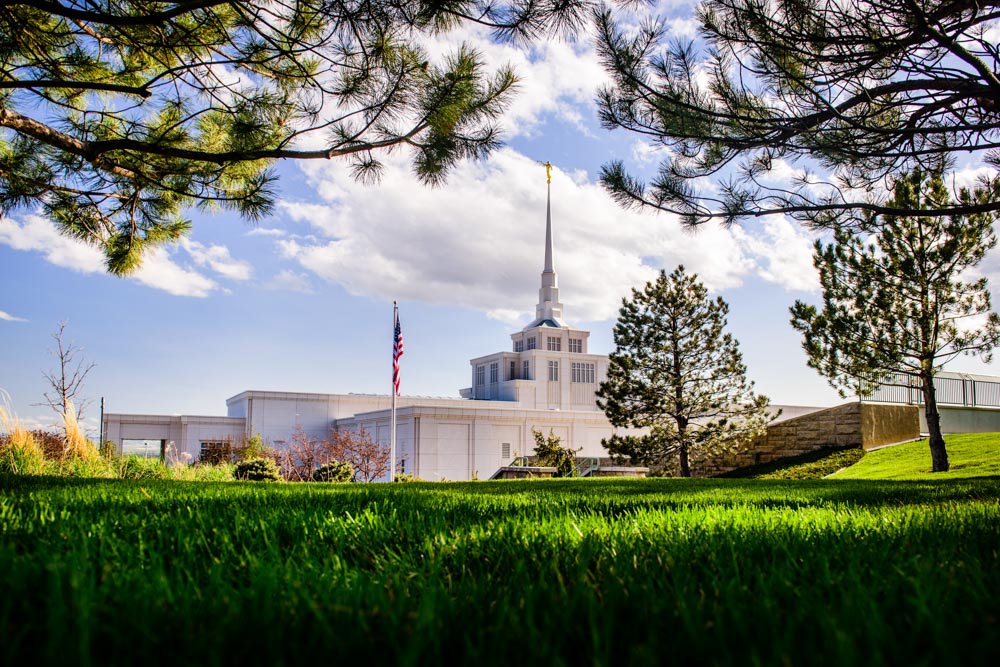 Billings Temple - Through Trees