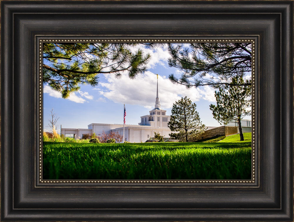 Billings Temple - Through Trees