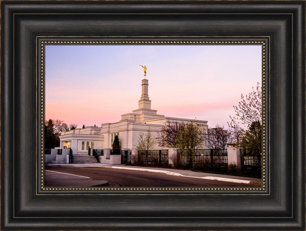 Edmonton Temple - Sunset Corner