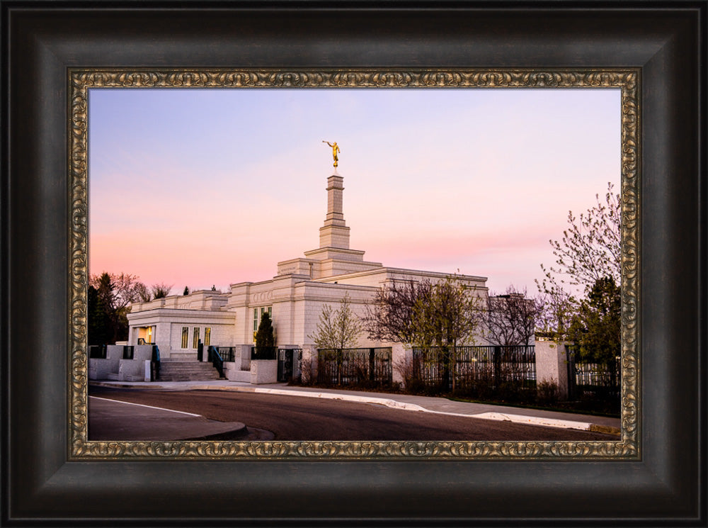 Edmonton Temple - Sunset Corner