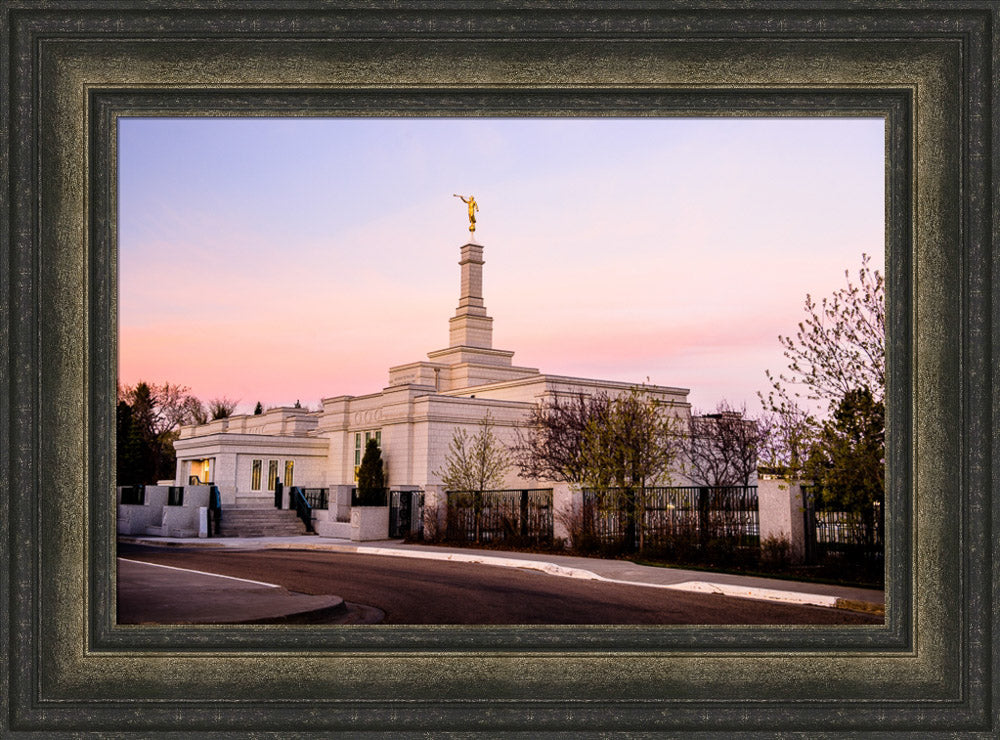 Edmonton Temple - Sunset Corner