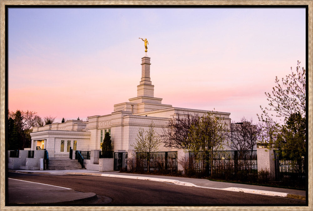 Edmonton Temple - Sunset Corner