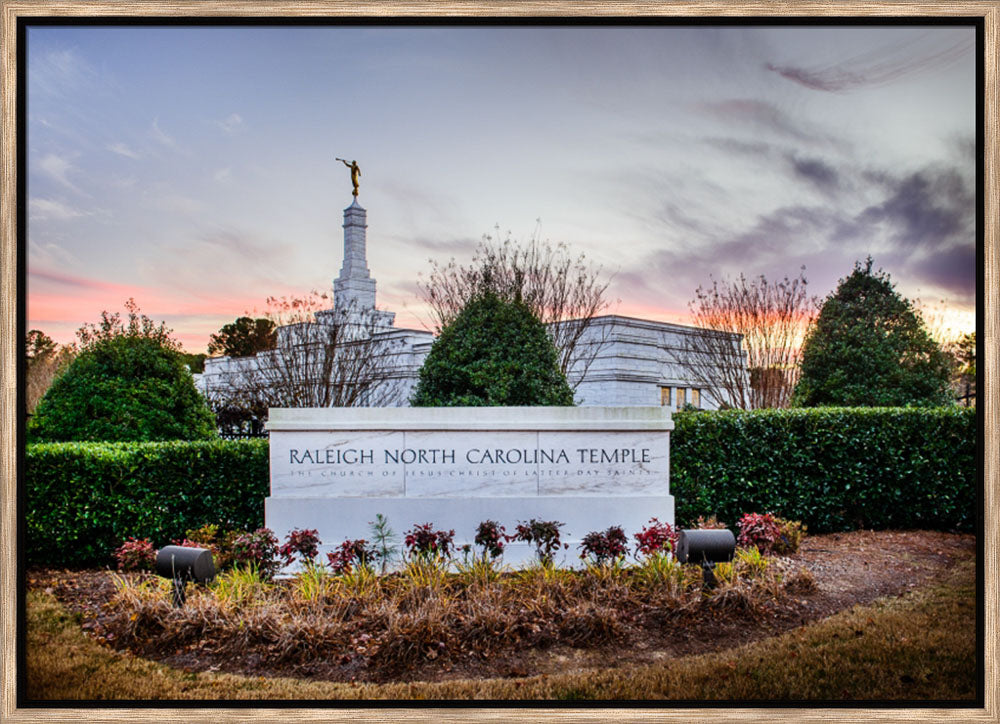 Raleigh Temple - Sunset Sign